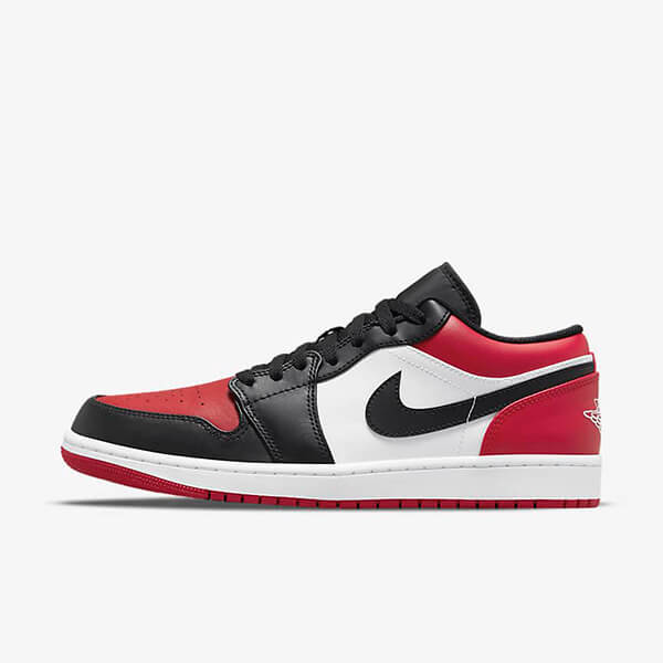 Nike Air Jordan 1 Low Bred Toe Kengät Naiset Miehet Suomi