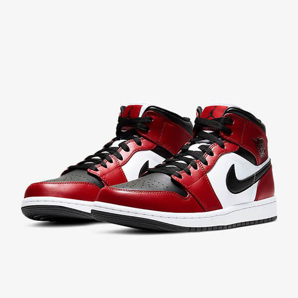 Nike Air Jordan 1 Mid Chicago Toe Kengät Naiset Miehet Suomi