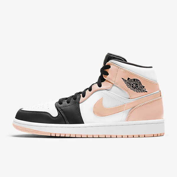 Nike Air Jordan 1 Mid Arctic Orange Black Toe Kengät Naiset Miehet Suomi