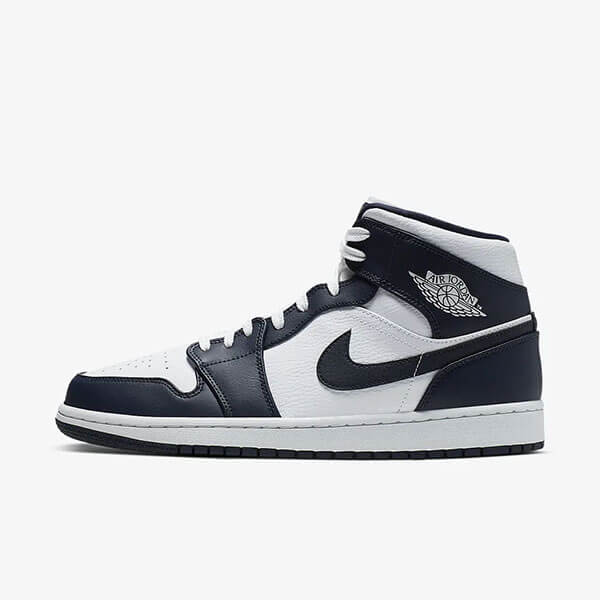 Nike Air Jordan 1 Mid White Metallic Gold Obsidian Kengät Naiset Miehet Suomi