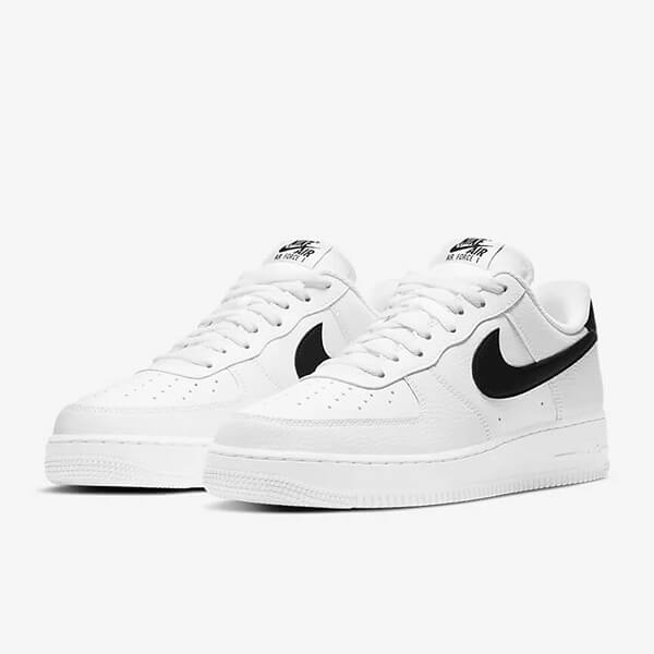 Nike Air Force 1 07 White Black Kengät Naiset Miehet Suomi