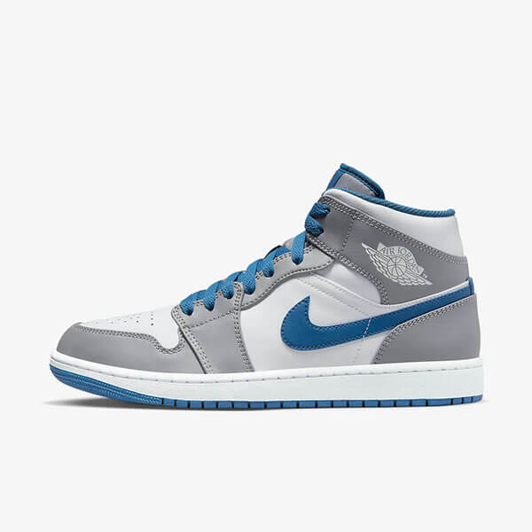 Nike Air Jordan 1 Mid True Blue Kengät Naiset Miehet Suomi