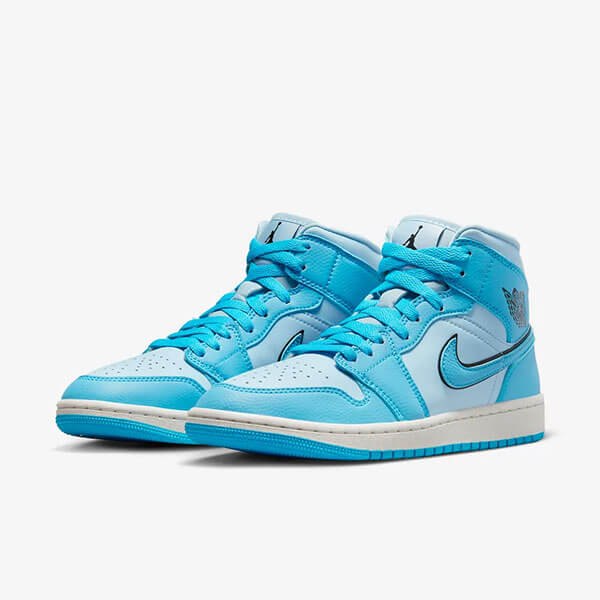 Nike Air Jordan 1 Mid SE Ice Blue (W) Kengät Naiset Miehet Suomi