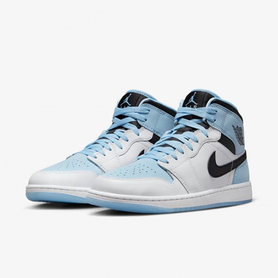 Nike Air Jordan 1 Mid Se Ice Blue Kengät Naiset Miehet Suomi